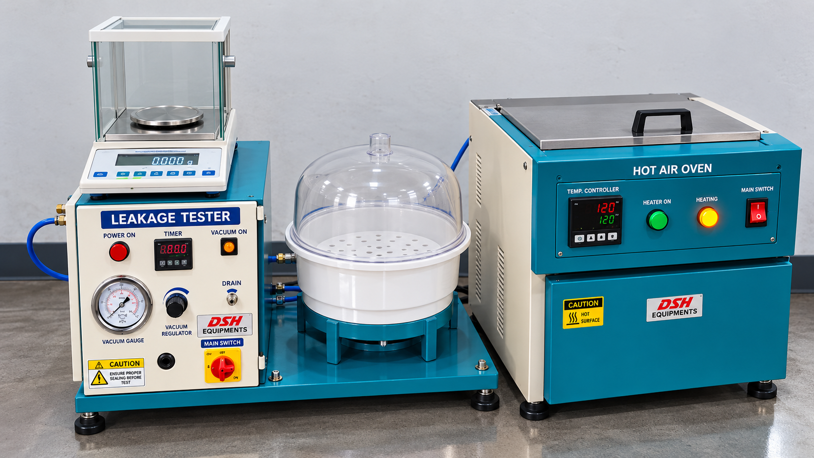 Leakage Tester and Hot Air Oven